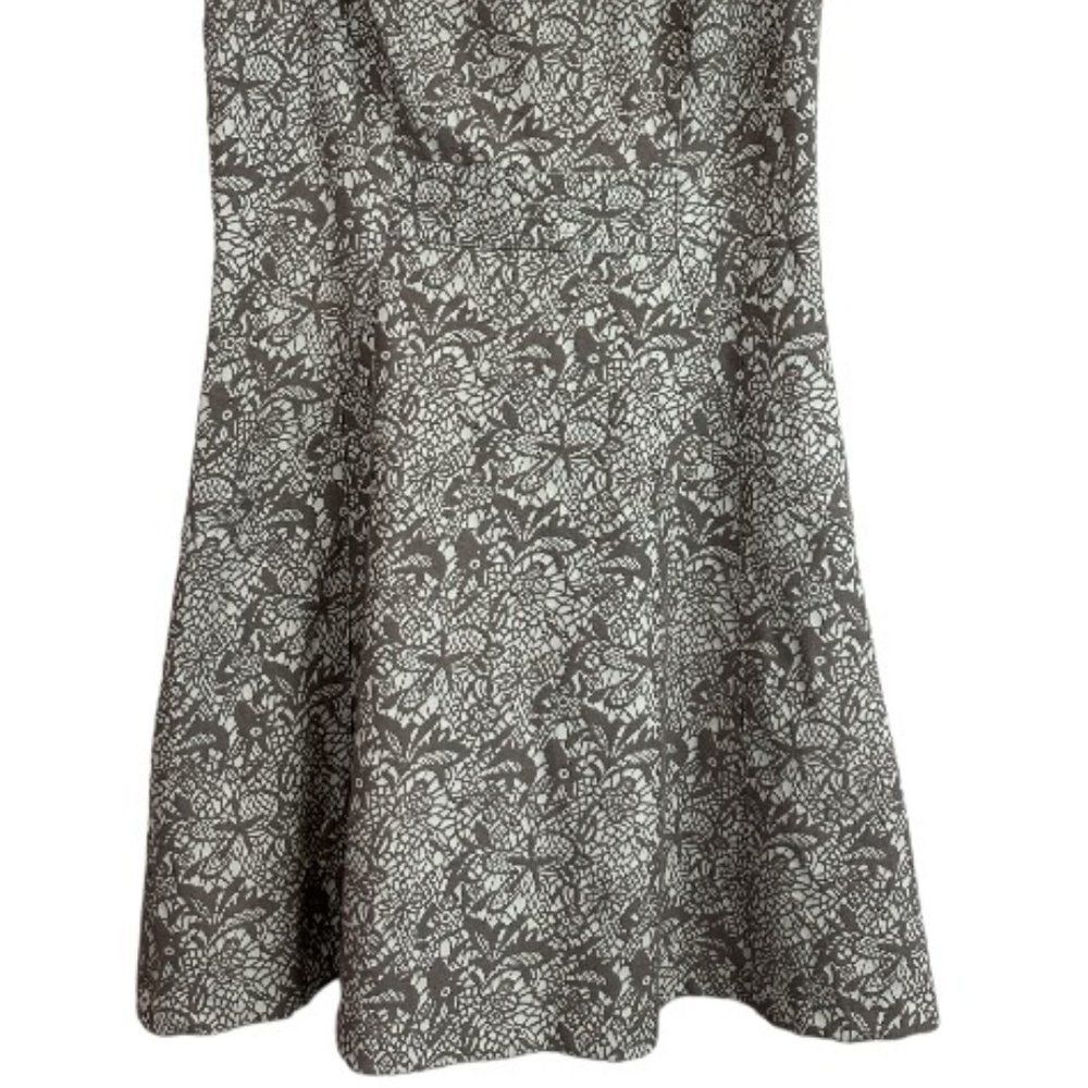 Loft Dress Fit and Flare Beige and Brown Sleeveless Size 10 NWT Cottagecore - Picture 4 of 13